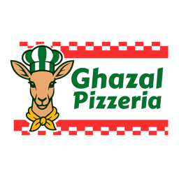 Ghazal Pizzeria logo.